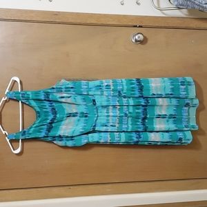 Dress Barn size 20 green pattern dress